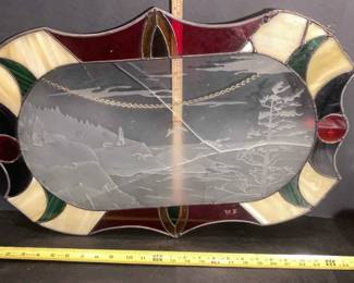 Stained Glass Wall or Window Hanging 