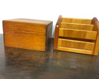 Two Small Wood Boxes