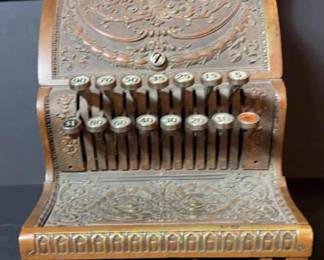  002 Antique National Cash Register