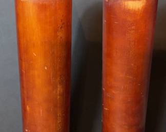 Two Original U.S. Cold War Era Inert Wooden 38 Caliber Gun Mk 5 Dummy Cartridges
