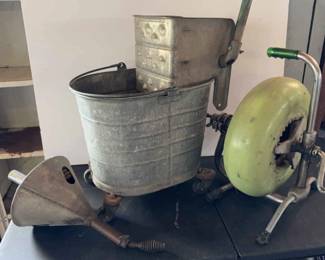 Vintage Mop Bucket More