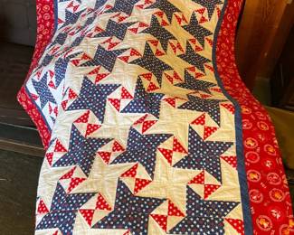 Carpenters Star Quilt Made by The Hill City Quilt Guild