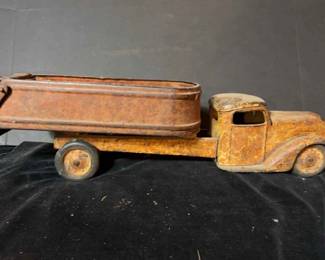 Vintage Metal Toy Dump Truck