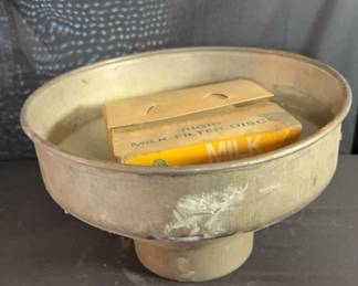 Vintage Milk Cream Strainer