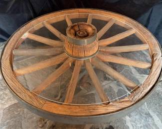 Wagon Wheel Coffee Table