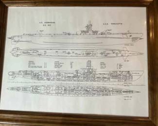 Blue Print Of Submarine