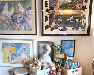 Assorted artwork + decor