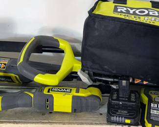 Large collection of shop tools, including Ryobi, Craftsman + Bosch