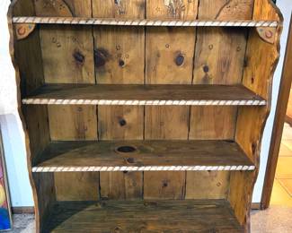 Handmade wooden bookcase