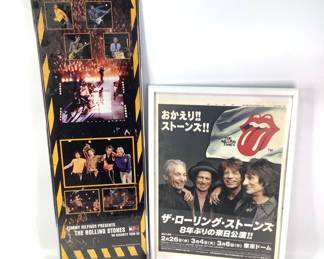 Framed Rolling Stones Tour Posters
