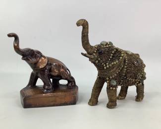 Vintage Brass Elephants