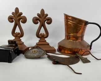 Copper Kettle, Vintage Matchstick Holder & More