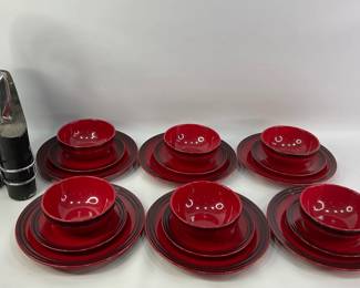 Chef's Stoneware Dishes, Knife Set