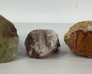 Uncut Lace Agate and More Geodes