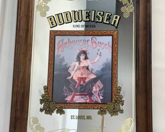 Budweiser Anheuser Busch Bar Mirror