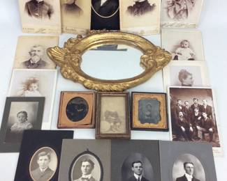 Florentia Wall Mirror, Vintage Framed Pictures & Postcards
