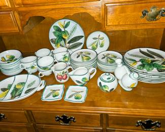 Vintage Mancioli Pottery Set, Italy 