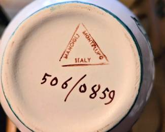 Vintage Mancioli Pottery Set, Italy 