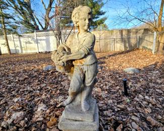 Yard Decor to Include Cement, Wrought Iron, Resin, & Pottery