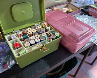 Sewing boxes etc…