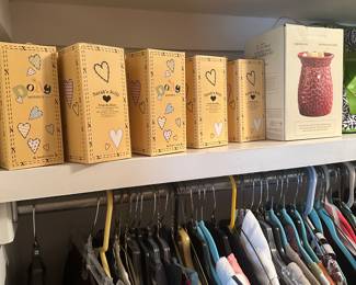 Lots of wonderful women’s clothes. All sold by the hanger. Some great tchotchkes from Sarah’s Attic! 