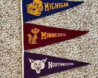 A very cool Vintage BIG TEN Pennant set! 
