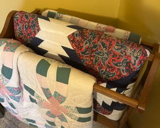 There are at least 8 to 10 quilts at the sale! All in excellent condition! Priced to sell! 