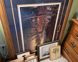 There is plenty of wonderful artwork throughout the house! Small, Medium and LARGE pieces! 