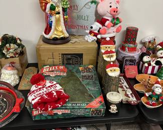 Mr. Christmas Bell Set! Love the Mercury Glass Santa at the top of the picture! It has its original box too!