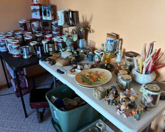 Two tables, and LOTS of treasures! 