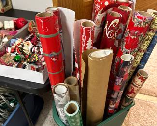 Wrapping paper! Ribbons, Bags and boxes!