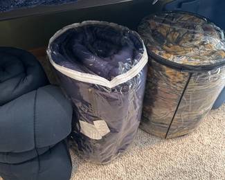 Close up of sleeping bags! 