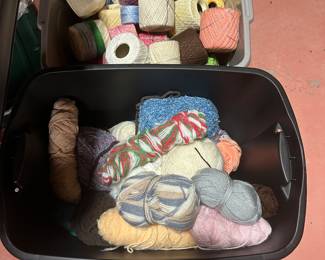 Crochet thread, and more yarn! 
