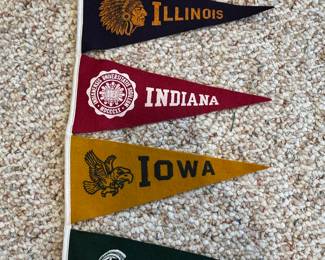 A very cool Vintage BIG TEN Pennant set! 