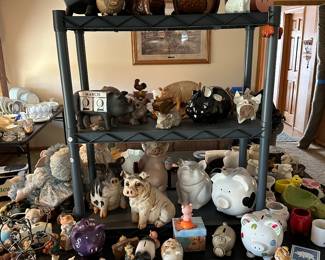 If you know of a pig collector in your chicle of life, THIS IS THE SALE FOR YOU! Literally HUNDREDS of sweet and unusual pigs from Piglets to Sows, Stuffed to Porcelain, Vintage to modern! And this is just a SMALL Sample! 