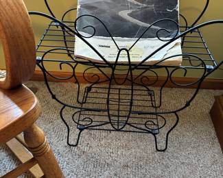 This is a pretty cool butterfly magazine rack! 