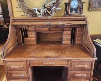 Lovely roll top desk.