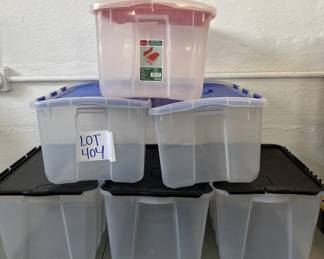 Lot 404 | Plastic Storage Bins Totes Bin Tote
