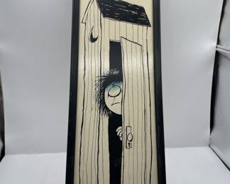Lot 125 | Potty Humor Whos Frustrated Outhouse Wall Art
