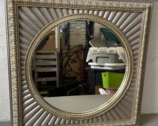 Lot 318 | Resin Framed Round Mirror Wall Art
