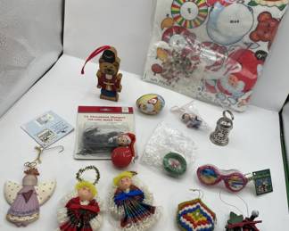 Lot 224 | Vintage Christmas Mega Lot Crafts Ornaments NIP
