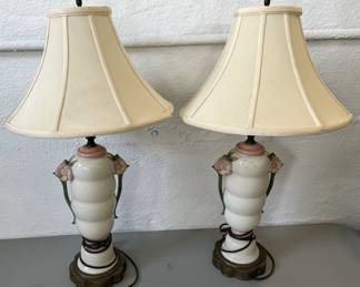 Lot 301 | Pair of 1950s Ceramic Table Lamps
