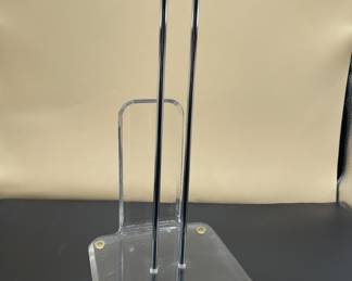 Lot 129 | Acrylic Modernist Paper Towel Holder
