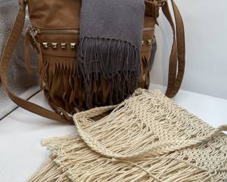 Lot 244 | Fringe Fun Shoulder Bags, Pashmina, Purses Purse

