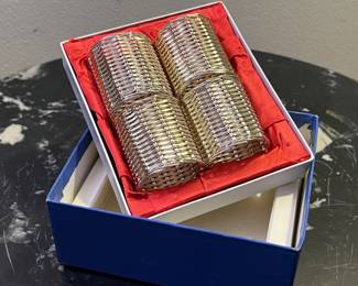 Lot 57 | Basket Weave Silvertone Napkin Rings
