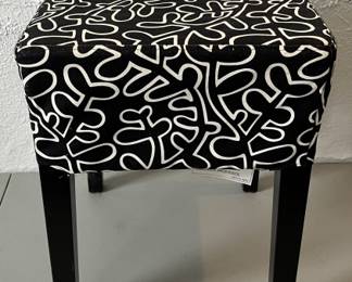 Lot 304 | Ikea Black & White Footstool
