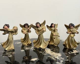 Lot 49 | Vintage Italian Christmas Angels Musicians

