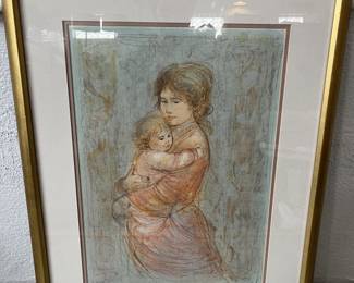 Lot 324 | Edna Hibel Framed Print Numbered Lithograph
