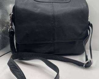 Lot 144 | Leather Messenger Bag Shoulder Bag Purse
