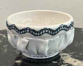 Lot 7 | Artist Signed Stoneware Pottery Handworked Bowl
